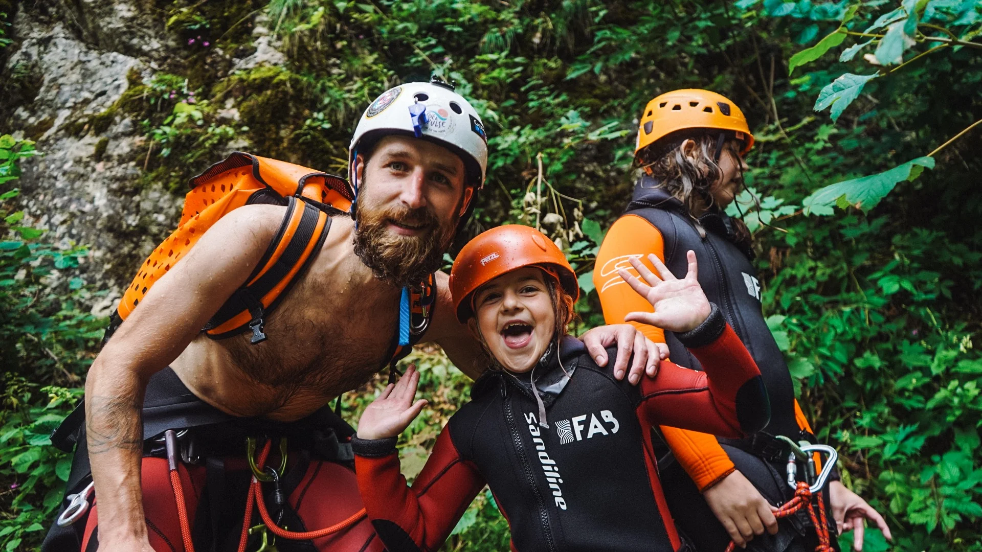 Dani, co-founder and canyoning guide at Soča Pulse in the Soča Valley