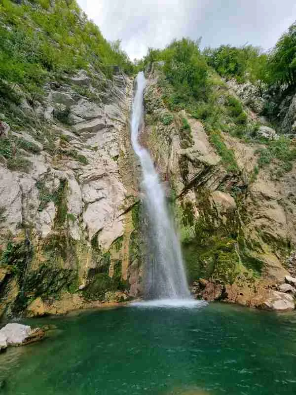 Gregorčič Waterfall near Kobarid in the Soča Valley